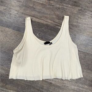 Urban Outfitters Off White Loose Flowy Tank